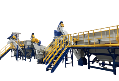 Виробнича лінія з переробки жорсткого пластику